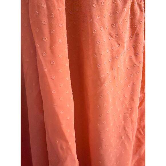 Torrid Women's Plus Size Peach Orange Eyelet Hi-Lo Dress Size 4 4X - Picture 3 of 5